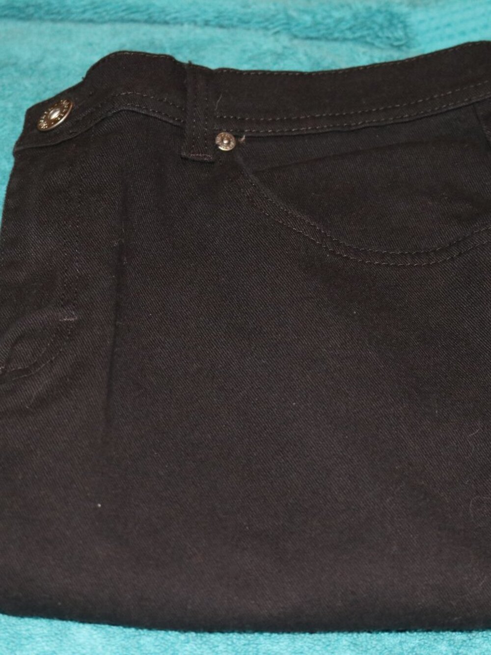 Women's Style & Co. black denim jeans, size 10 short. New